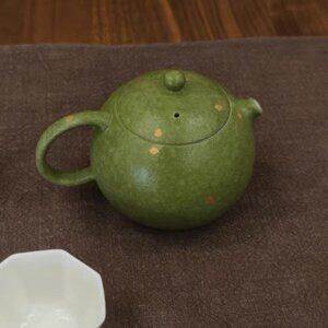 Modern Style Green Ceramic Teapot
